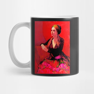 The Gypsy Skirt, oil painting on stretched canvas Mug